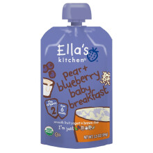 Ellas Kitchen Blueberry and Pear Organic Baby Brekkie for Stage, Pack of 24 by Ella's Kitchen
