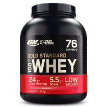 Optimum Nutrition Gold Standard Whey Muscle Building and Recovery Protein Powder With Naturally Occurring Glutamine and Amino Acids, Delicious