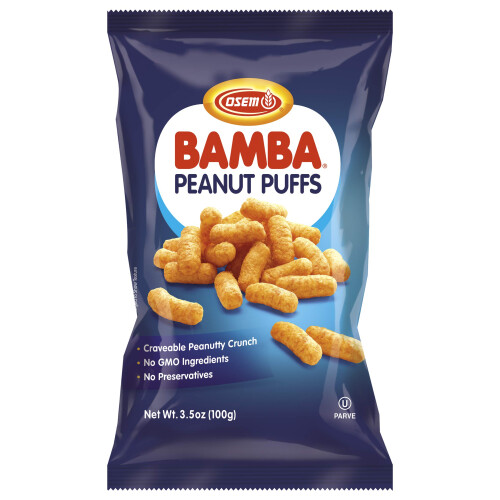 Osem Bamba Snack, Peanut,3.5 Ounce (Pack of 12)