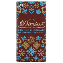 Divine | Milk Choc Toffee & Sea Salt | 12 x 15 x 90g