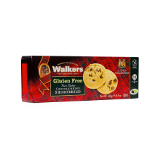 Walkers Shortbread Gluten Free Chocolate Chip Rounds, Traditional Pure Butter Scottish Recipe, 140g (Pack of 12)