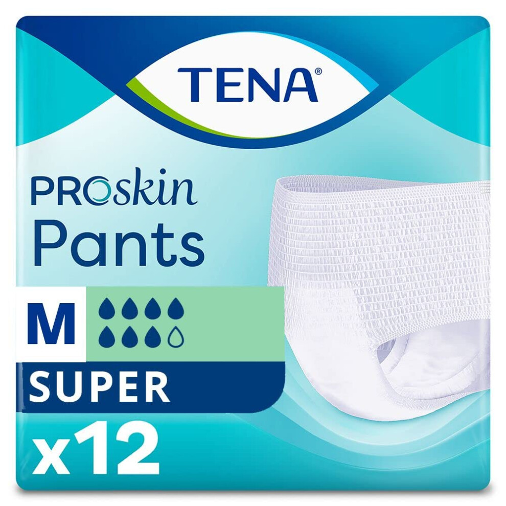 Tena Pants Super Medium - 8 Packs Of 12