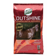 Baileys Outshine Horse Feed 20kg - High Oil Supplement for Coat Shine, Weight Gain & Stamina, Low Starch Formula