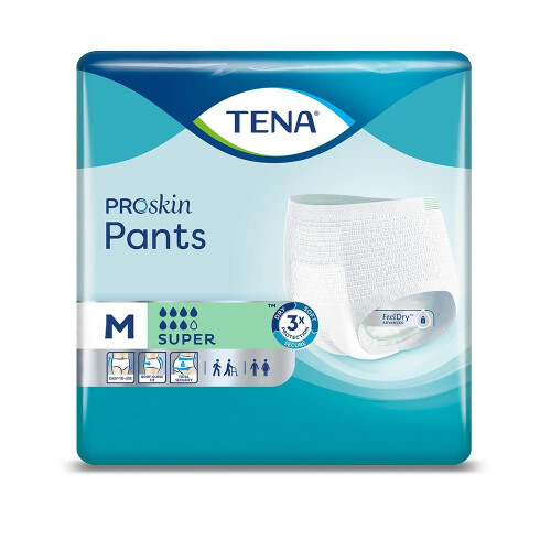 Tena TENA Pants Super Medium - 8 Packs of 12 1