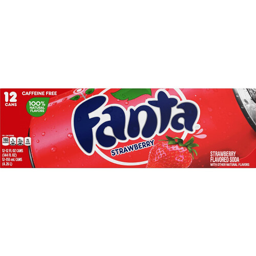 Fanta Fanta Strawberry Can - 24 Case