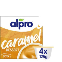 Alpro Caramel SOYA Dessert 4 X 125gr x 4 Pack