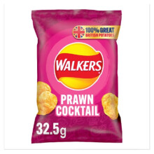 Walkers Prawn Cocktail Crisps 32.5g x Case of 32