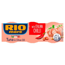 4 x Rio Mare Tuna in Olive Oil with Chilli 3 x 80g