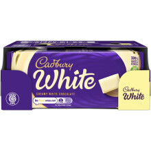 Cadbury Creamy White Chocolate Bar, 90 g, (Pack of 24)