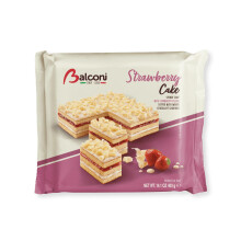 Balconi Cakes 400g each | Perfect for slicing and sharing | The Premium Quality Italian Snack | From Serendib | (10 Pack, Strawberry)