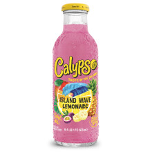 CALYPSO Lemonades | With real fruit and flavors | (ISLAND WAVE LEMONADE, Pack of 12)