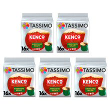 Tassimo Kenco Americano Decaff Coffee Pods x16 (Pack of 5, Total 80 Drinks)