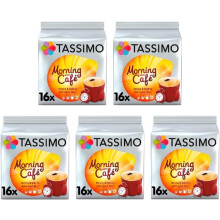 Tassimo Morning Caf? Coffee Pods x16 (Pack of 5, Total 80 Drinks)