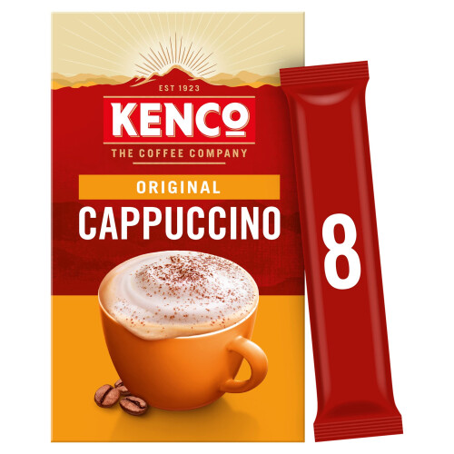 Kenco Kenco Cappuccino Instant Coffee Sachets, 10 Pack Bundle
