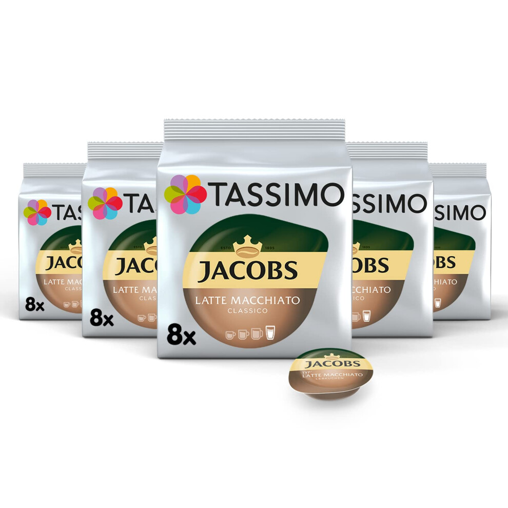 Tassimo Jacobs Latte Macchiato Classico (Pack Of 5)