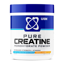USN Micronised Creatine Powder 500g (79 Servings): Tropical Thunder Flavour, 100% Pure Creatine Monohydrate Powder for Performance and Muscle