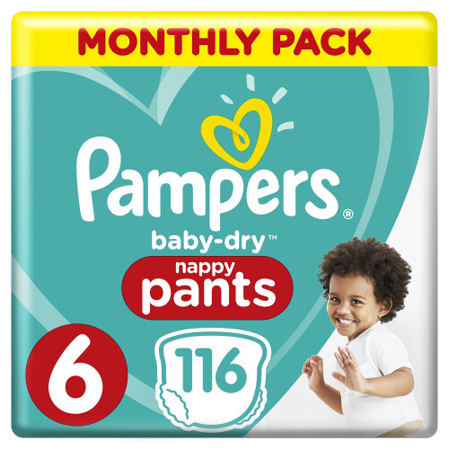 Pampers Pampers Size 6 Baby-Dry Nappy Pants