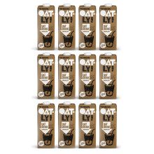 OATLY Chocolate Oat Milk Bundle - Chocolate Drink - 1 Litre (Pack of 12) ? Dairy Free ? Oatly Milk ? Totally Vegan Chocolate Milk & Chocolate