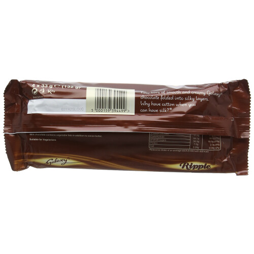 Galaxy Galaxy Ripple Multipack, 4 x 33 g - Pack of 24 1