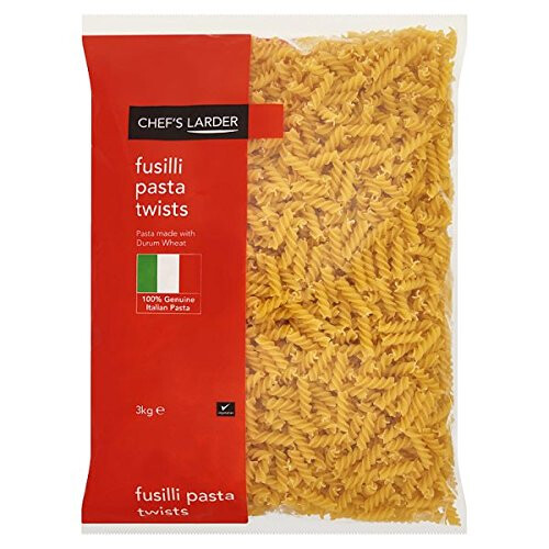 (4 Pack) Chef's Larder Fusilli Pasta Twists 3kg