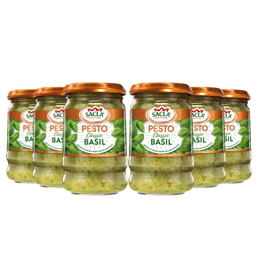 Sacla' Classic Basil Pesto 190g (12)