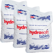 3 X Hydrosoft Salt Tablets, 25 Kg White