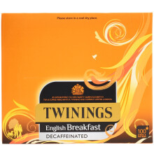 Twinings Decaffeinated English Breakfast Tea Bags - 6x100