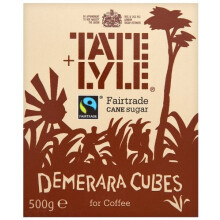 Tate and Lyle Fairtrade Demerara Cubes for Coffee 500 G (pack Of 10)