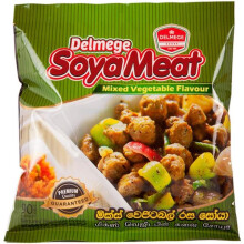 Delmege SOYA Meat | Authentic Sri Lankan Taste | (Mix Vegetable Flavour, Pack of 20)