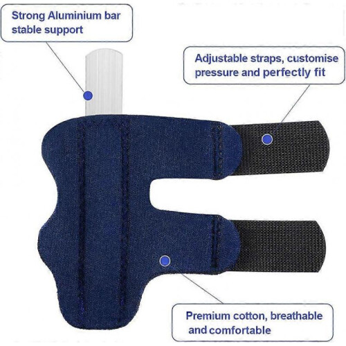 2 pcs Finger Splints,Finger Support - Trigger Finger Splint with Adjustable 2