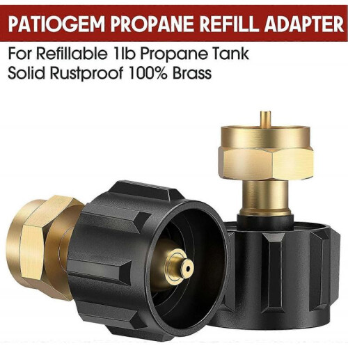 Propane Refill Adapter - Brass Propane Tank Coupler 1