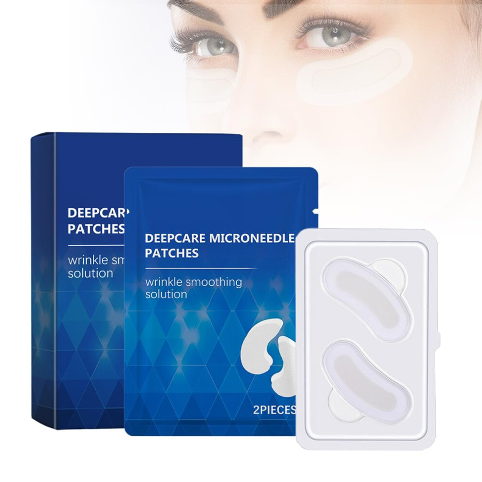 Dark Microglow Eye Patches For Circles, Hydrating Hyaluronic Under Eye Mask, 6Pcs Eye Wrinkle Pads For Puffy Eyes