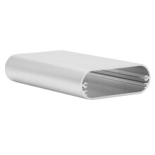 Aluminium Elektronikgehäuse Mattes Silber Aluminium Projektgehäuse für Leiterplatten 24x70x110mm