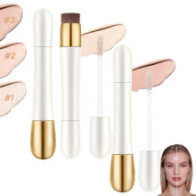 2 in 1 Anti-Wrinkle Concealer Foundation Double Head Waterproof Long Lasting Coverage 2PCS #3