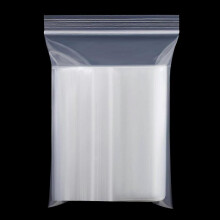 100 Resealable Clear Plastic Bags - Grip Seal Storage Pouches