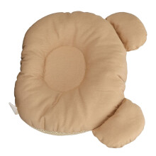 Coussin pour bébé 24x18 cm brun respirant pour la mise en forme de la tête