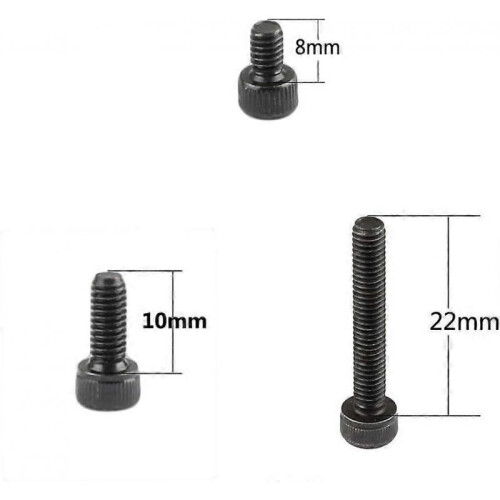 Three Types M4 Threaded Screw Pack - 15pcs of Various Sizes 1