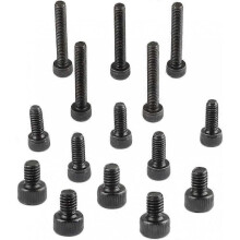 Three Types M4 Threaded Screw Pack - 15pcs of Various Sizes