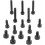 Three Types M4 Threaded Screw Pack - 15pcs of Various Sizes 1