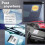 10 Pcs Car Permit Holder - Self-Adhesive Parking Permit Holders with Top Open Clear Ticket Holder 14