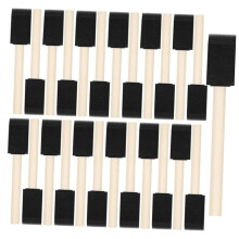 Sponge Paint Brushes 40pcs Set Foam Sponges with Wooden Handle for Kids Art Projects and Crafts