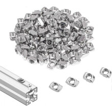 2020 Series T Nuts - 105pcs M4 Sliding T Slot Nut Hammer Head Fastener Nut (Nickel Plated Carbon Steel)