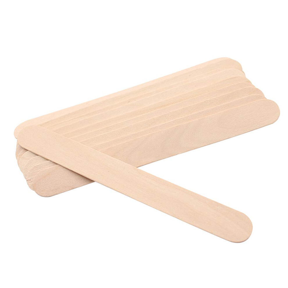 100pcs Wax Applicator Sticks Wooden Spatula for Hard Wax Hair Removal Compatible with Wax Warmer Supplies