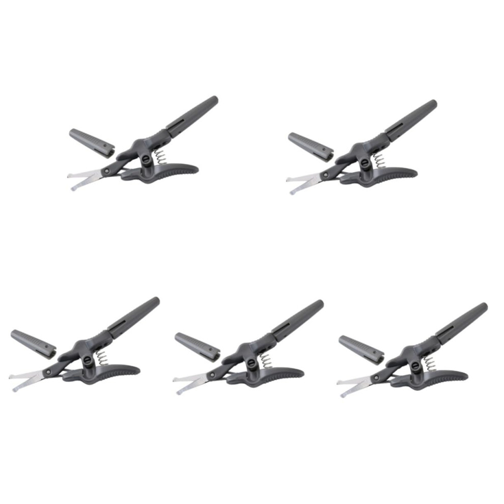 5pcs Ergonomic Grooming Scissors Set for Nose Hair, Eyebrows, Facial Hair, and Beard Trimming, Professional Small Scissors