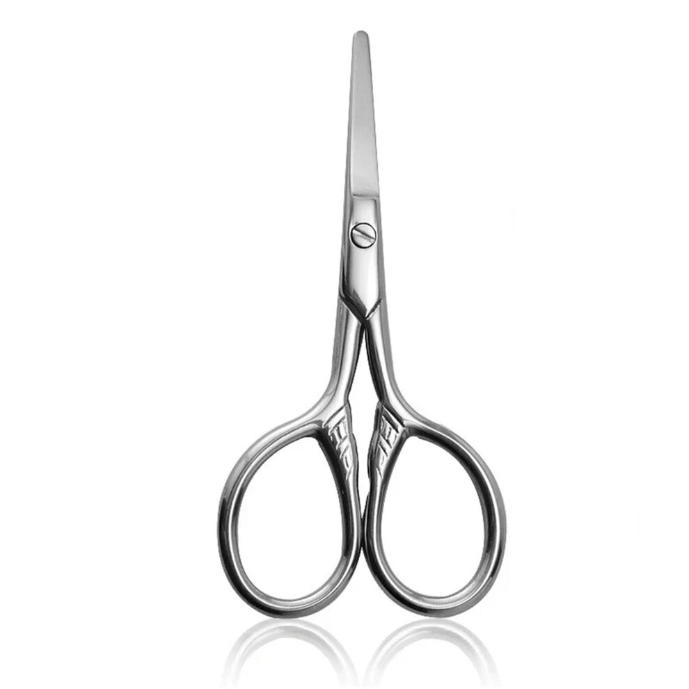 Blue Stainless Steel Small Makeup Grooming Scissors For Eyebrows, Nail Cuticle, Beard, Mustache, And Nose Hair Trimming