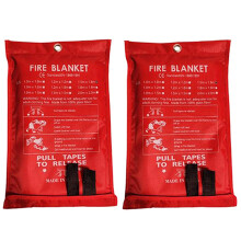 2PCS Emergency Fire Blanket, Suppression Blanket f