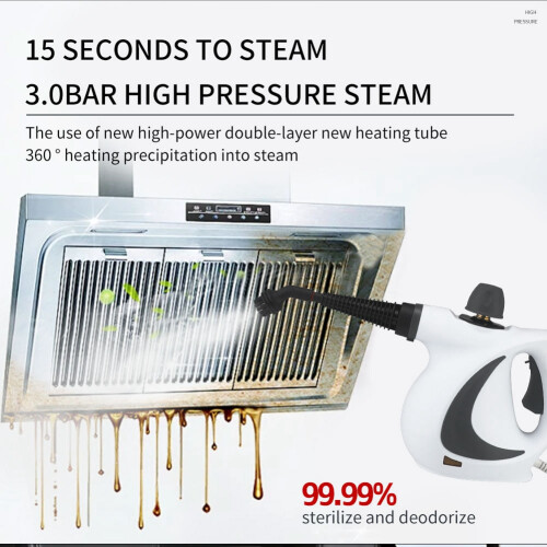 Pressurized Steam Cleaner for Home Handheld Couch 2