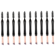Professional Eyebrow Makeup Brush Set 10pcs Dual Tip Brushes for Brow Lamination and Shaping, Versatile and Durable