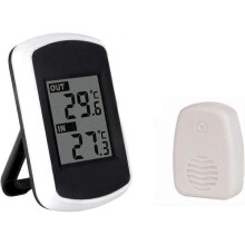 Wireless Indoor/Outdoor Thermometer, Transmission up to 100 Meters, Accuracy