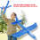 Flying Mini Throwing Glider Shiny Night Aircraft 6
